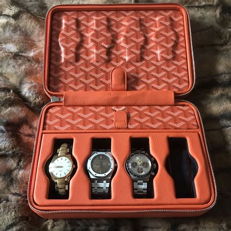 boite a montre goyard|8 WATCH CASE .